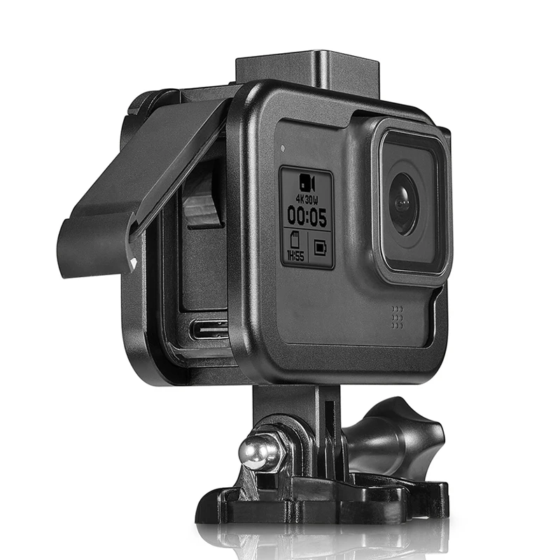 Горячая-защитная рамка чехол+ палка для селфи для GoPro Hero 8 Экшн-камера Border Cover Корпус крепление для Gopro Hero 8 аксессуар