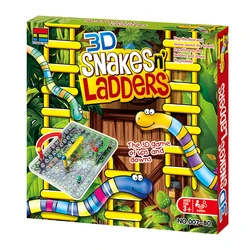 3D Snakes and Ladders jogo de Tabuleiro De Jogo De Mesa Crianças Crianças Atividade Educativa Brinquedos Festa de Diversão para A Família