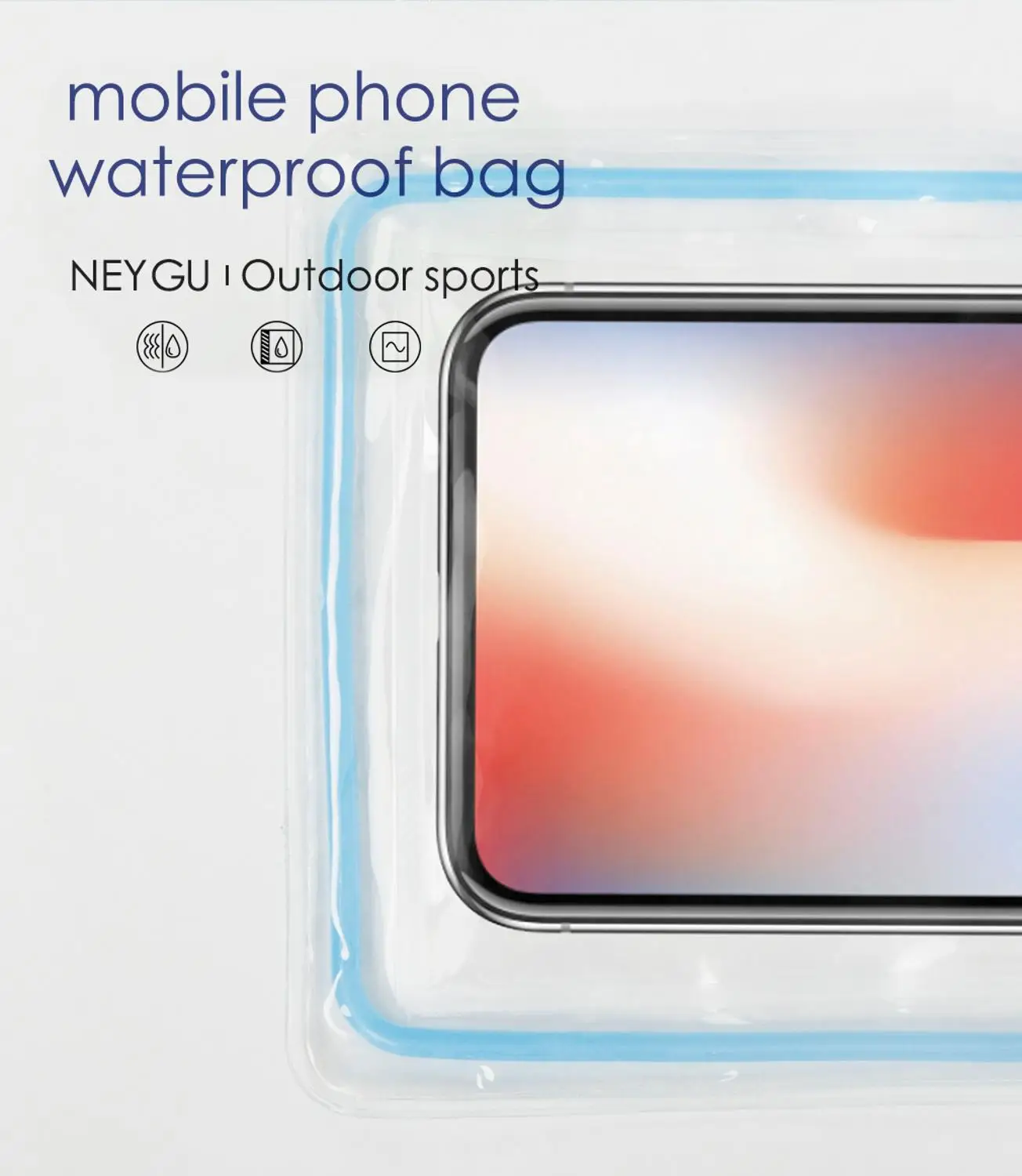 Универсальный Водонепроницаемый Чехол для iPhone X XS MAX 8 7 6 s Plus чехол сумка чехлы