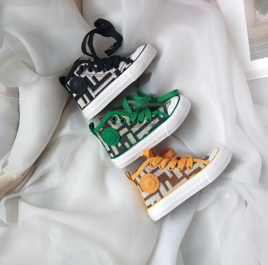 Children's 3 colour cotton sneakers kids stylish casual shoes