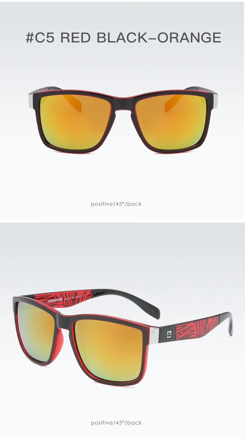 Fashion Classic Square Sunglasses Men Women Sports Outdoor Beach Fishing Travel Colorful Sun Glasses UV400 Goggles