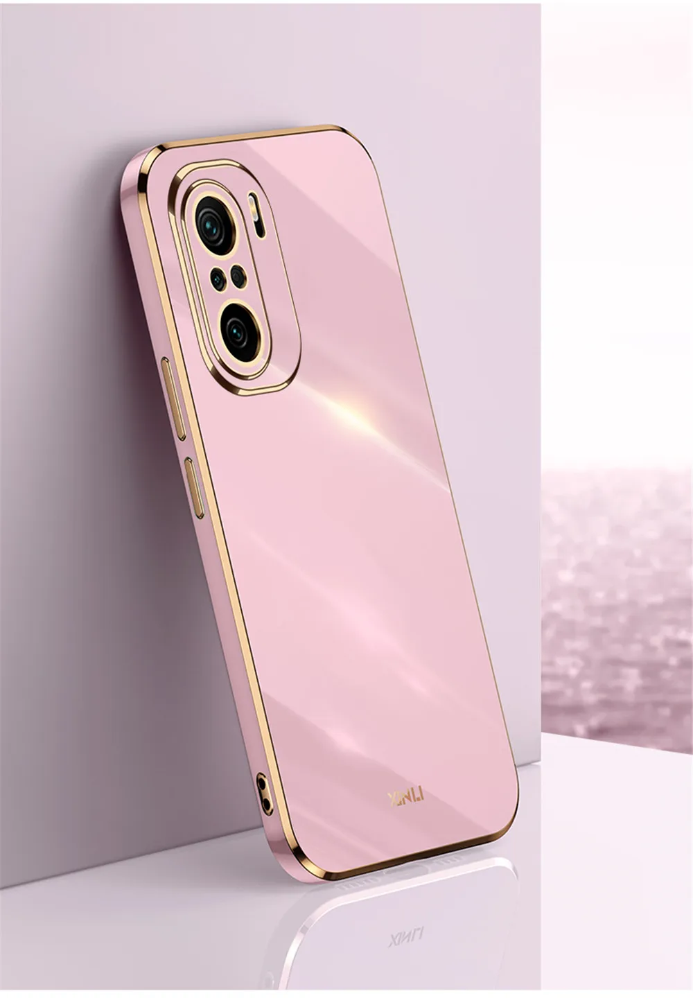 Lyxigt silikon fyrkantigt mjukt fodral för Xiaomi Mi 11 Lite 10T Poco F3 M3 Stötsäkert Candy Cove_voghion.com