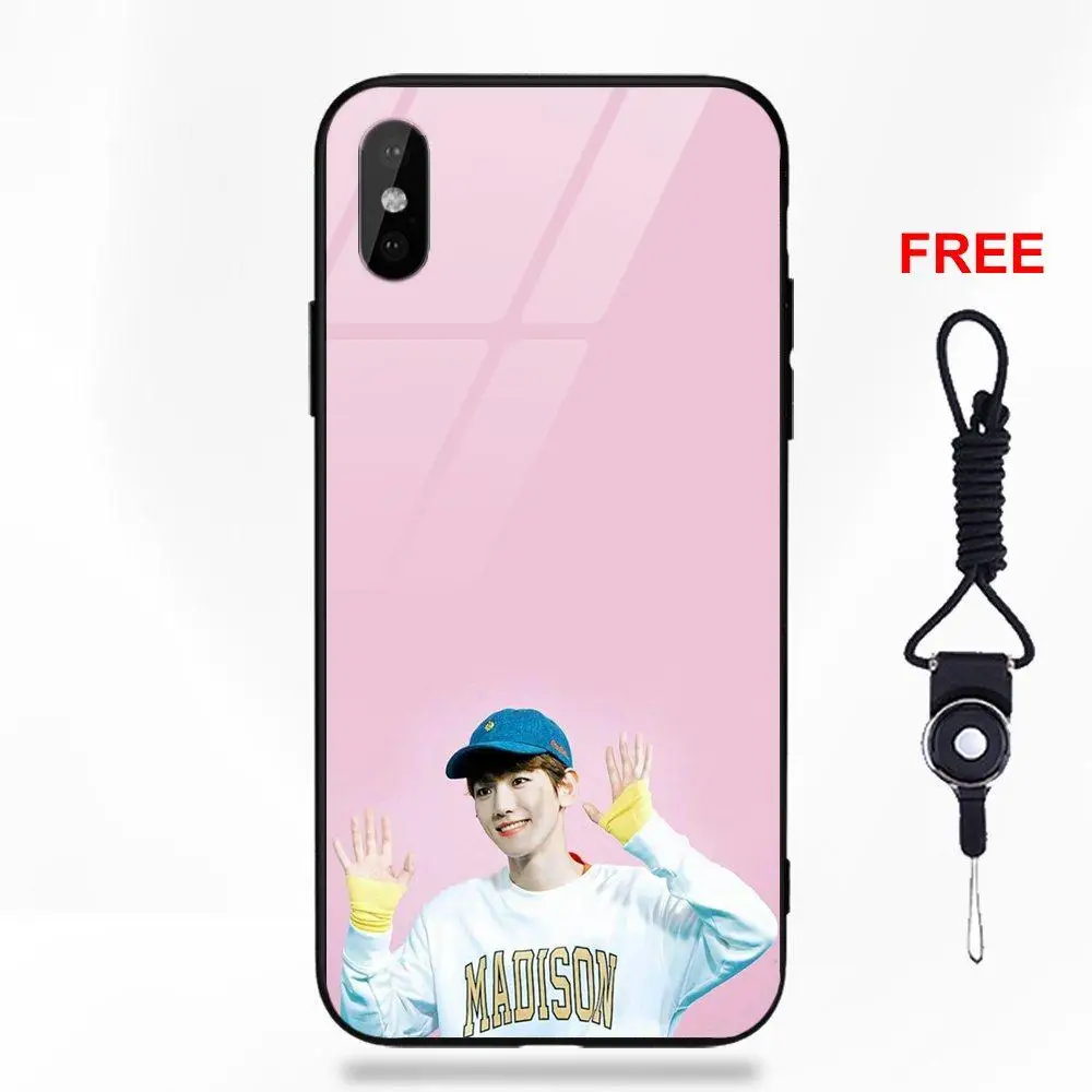 Корея KPOP Exo Group Baekhyun для huawei Honor 7X P20 Lite mate 10 Pro для Galaxy S8 S9 Plus Redmi 5 Note 5A 6 закаленное стекло
