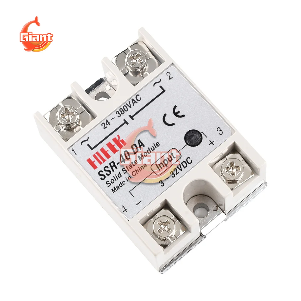 For PID Temperature Controller 24V-380V SSR-40 DA Solid State Relay Module N3C4 