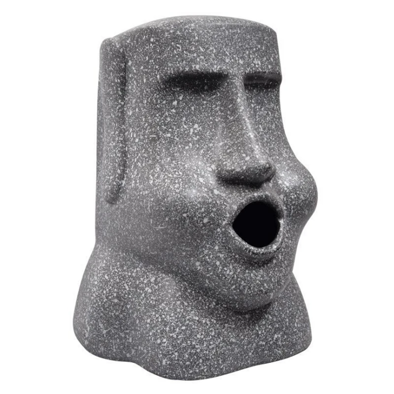 3D Easter Island Moai Paper Holder Tissue Moai Stone Figure Paper Holder Box Sanitary Paper Bar Bathroom Hotel Organizer Storage