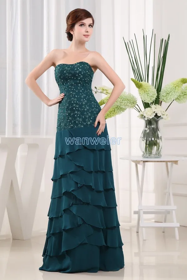 

free shipping new style 2016 brides maid dresses maxi dresses long green lace chiffon mother of the bride dress and jacket