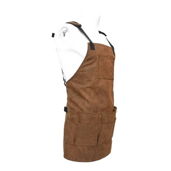 

Canvas Apron Work Apron For Men Women With Pocket Adjustable Back Straps Barbecue Picnic Tool Apron hot s3