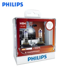 Philips HB4 12V 55W X-treme Vision Автомобильные фары яркие галогенные лампы ECE одобрить больше видения 9006XVS2, пара