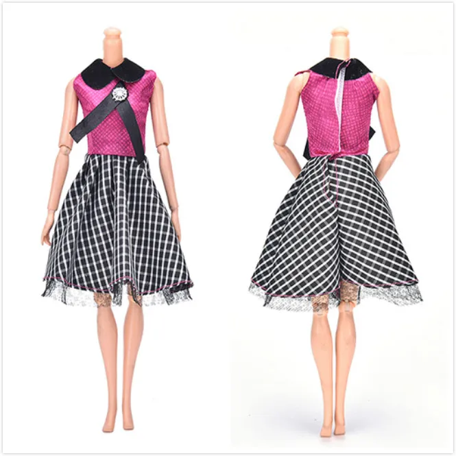 

Fashion Dress For Lattice Skirt Doll Clothes Beautiful Handmade Party Outfit Original Doll Baby Toys