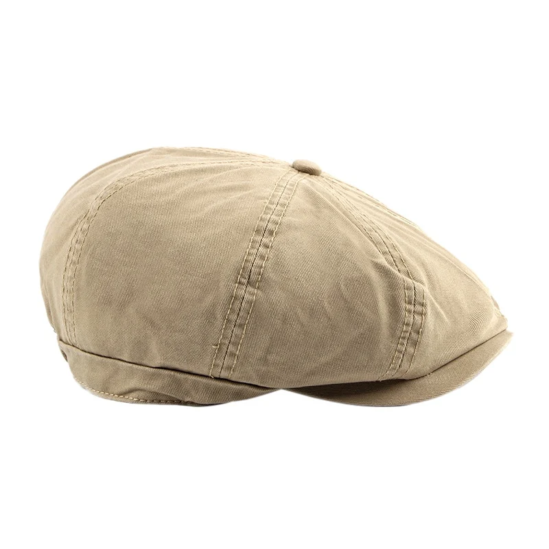 Adult Climbing Hat newsboy hat spring and summer linen octagonal hat trend outdoor Camping hat