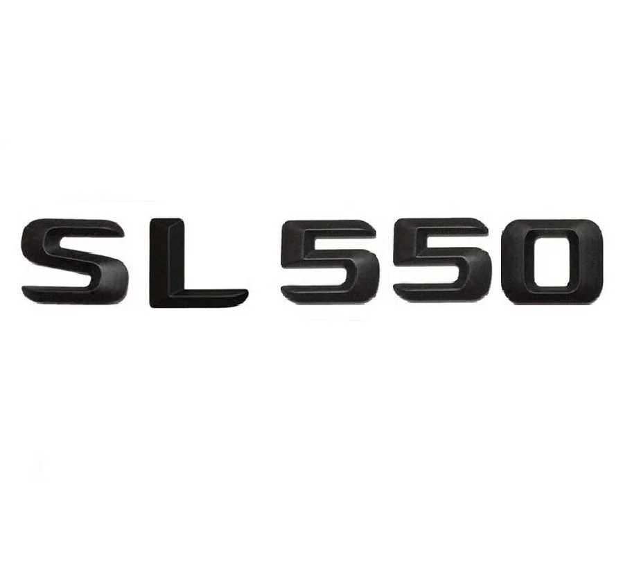 Матовый черный &quotSL 550&quot багажник автомобиля задние буквы слова номер значок