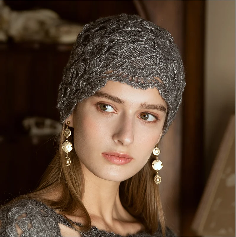 Японский Белый Модный берет Женская Осенняя/зимняя корейская модная вязаная шапка универсальная вязаная шапка