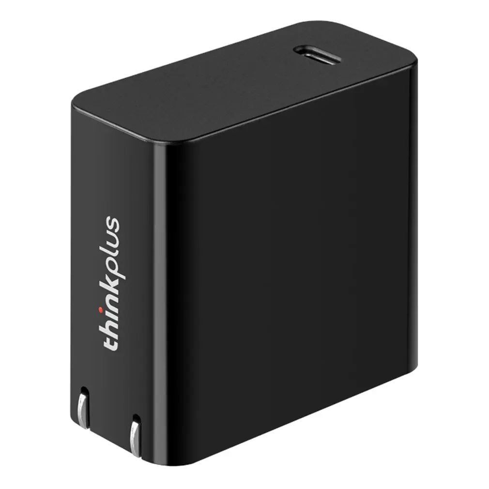 Lenovo Thinkplus 65W Портативный USB-C 18X1X280 T480 мини портативный адаптер питания зарядное устройство 36003047X280 - Цвет: Черный