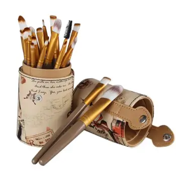 

20PCs Make Up Wood brush Wool Fiber eyeshadow eyebrow eyeliner soft Cosmetic Brushes Eye Shadow pinceis de maquiagem Jz0309