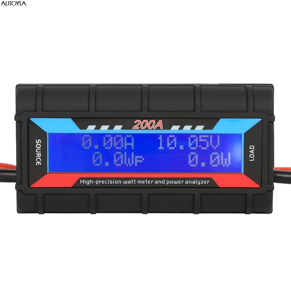 LCD, wattímetro de Digitas, RC, 100 A,
