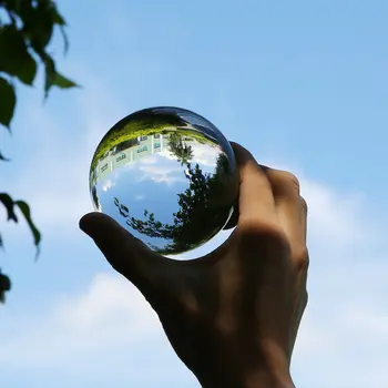 

Clear Glass Crystal Ball Healing Sphere Photography Props Gifts New Artificial Crystal Decorative Balls 30 40 50 60 80 mm