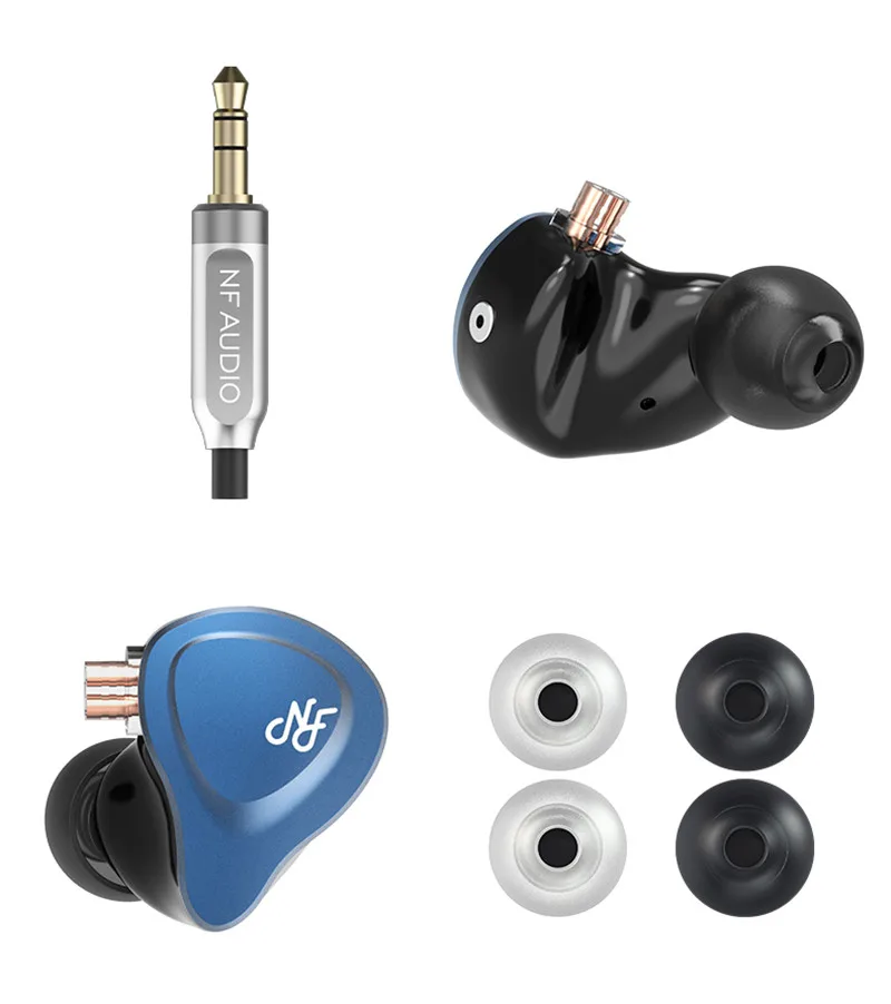 Наушники вкладыши NF AUDIO NA1 2 с динамическим драйвером Hi Fi IEM 0 78 мм 2pin съемный кабель