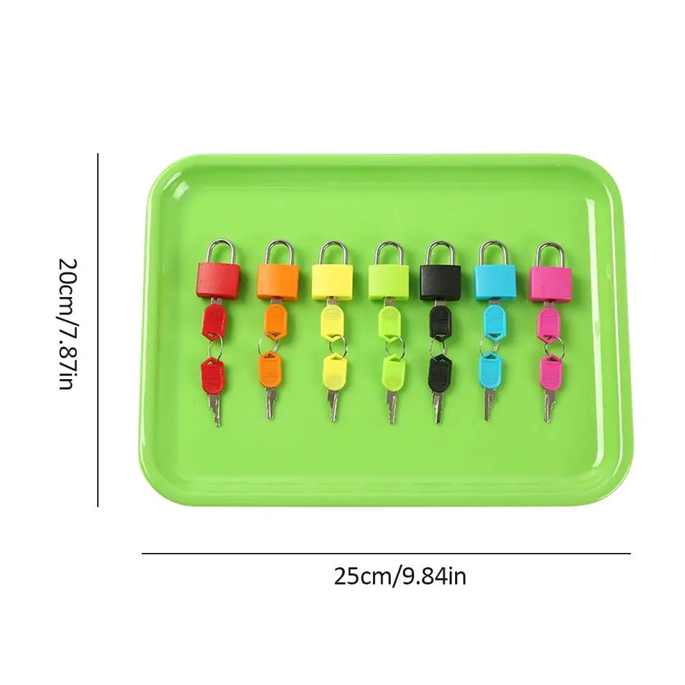 low cost  Baby Kid Teaching Aids Color Small Lock Learning Unlocking Game Early Childhood Education Montessor