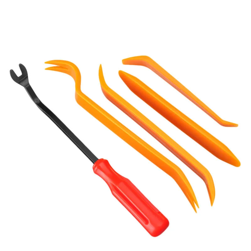 

Portable Removal Tool Yellow 6" Steel Plastic Screwdriver Car Interior Clip Body DVD Refit