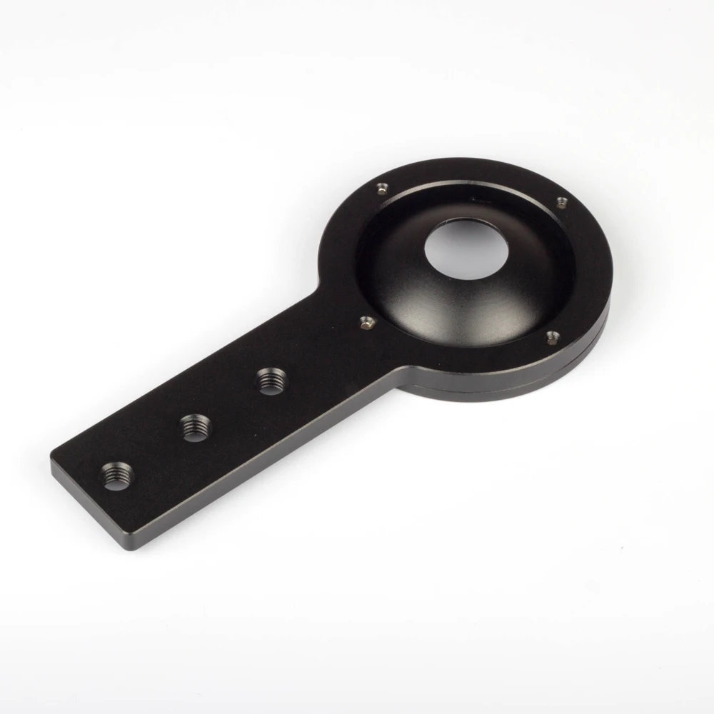 Adaptador Plano com Meia Bola 75 mm tipo Berço Conversor fr Vídeo Câmera Guindaste Tripé Fluido Trilho - Image 4
