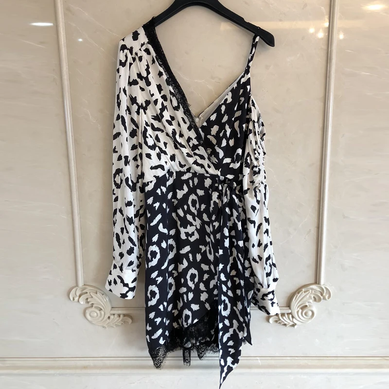 Дизайнерское роскошное платье для женщин мини-платье сексуальное с v-образным