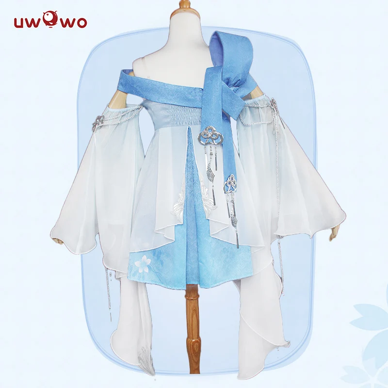Uwowo игровой костюм для косплея лунный клинок волшебное лезвие Luo Tianyi косплей костюм платье костюм униформа наряд для женщин