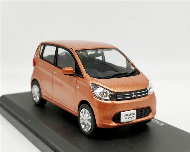 1:43 Mitsubishi eK Wagon 2013 Оранжевый литой модельный автомобиль