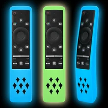 2 pçs caso de controle remoto luminoso para samsung tv BN59-01312A BN59-01292A BN59-01312G controlador silicone macio capa protetora