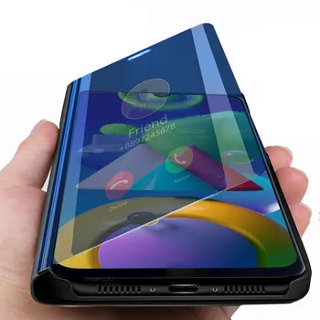 

For samsung m21 case mirror Flip case For samsung galaxy m21 2020 m215F sm-215F m 21 6.4inch stand book phone cover coque fundas