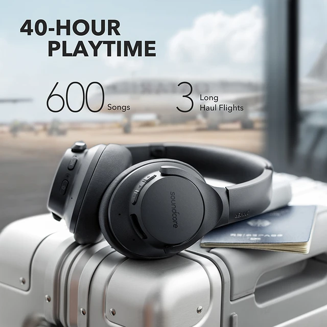 Anker Soundcore Life Q20 bezprzewodowe słuchawki, z redukcją szumów, nauszne, Hybrid Active 5