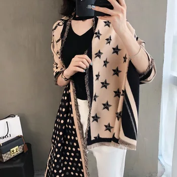 

2020 Luxury Brand Women Cashmere Scarf Winter Pashmina Warm Shawls And Wraps Lady Foulard Thick Blanket Neck Scarves Bufanda