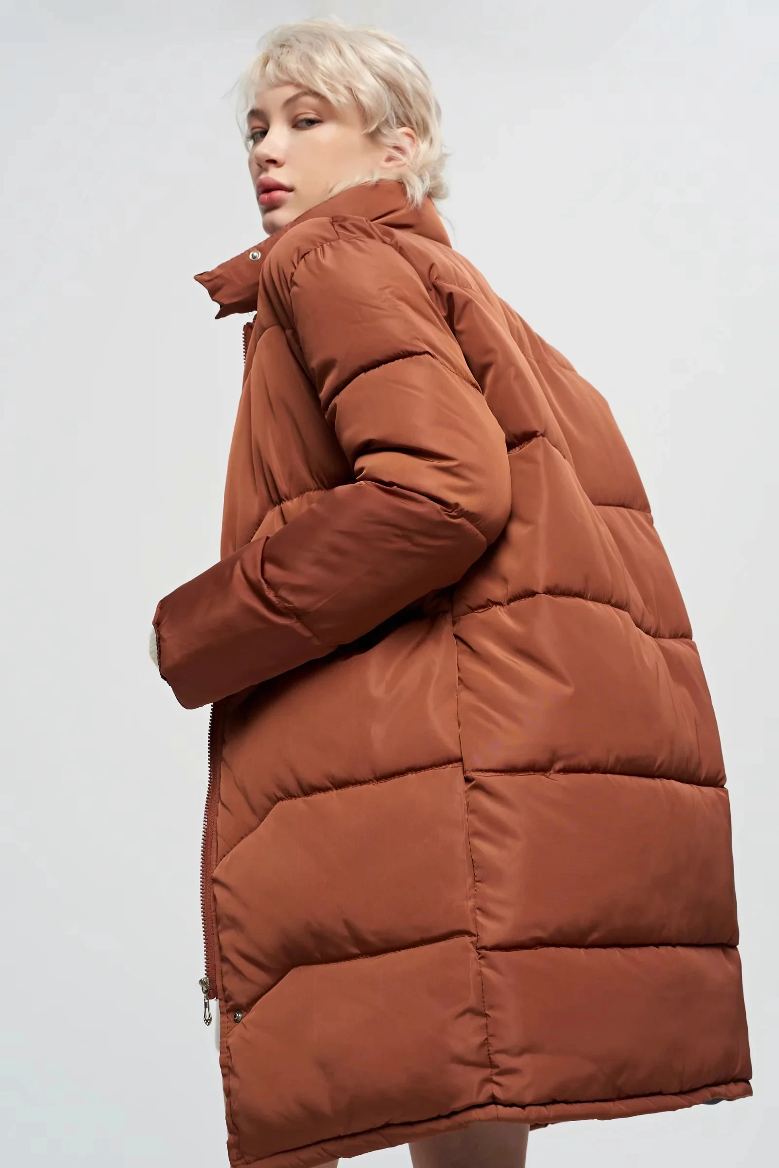 

Cotton coat female 2020 new ins super fire couples in long loose clothing show thin down cotton-padded jacket bread