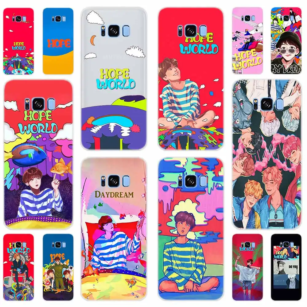 Чехол для телефона мягкий чехол Samsung Galaxy S7 Edge S8 S9 S10 S20 30 Plus Lite E Uitra Bangtan Boys Hope