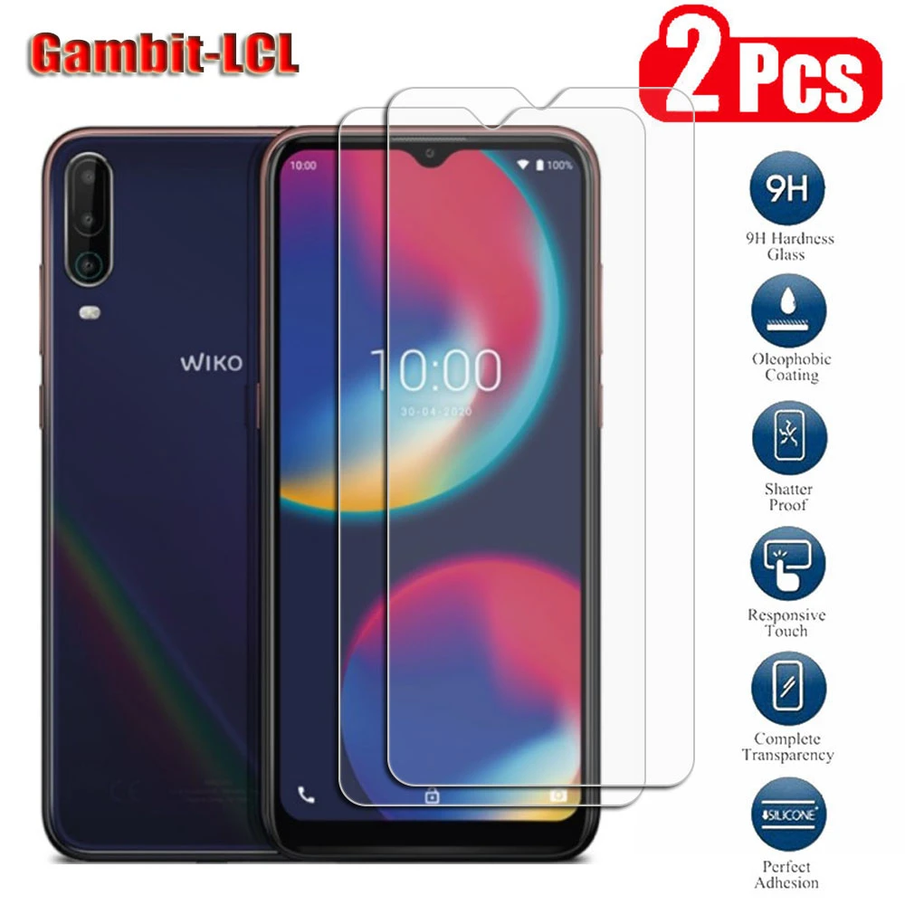 2 Chiếc Ban Đầu Bảo Vệ Kính Cường Lực Dành Cho Wiko View4 Lite 6.52 "Quan Điểm 4 4 Lite View4Lite Màn Hình Bảo Vệ Tấm Bảo Vệ bao Da Phim