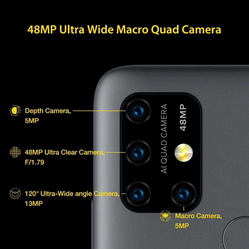  UMIDIGI Power 3 Android 10 48MP Quad AI Camera 6150mAh 6.53