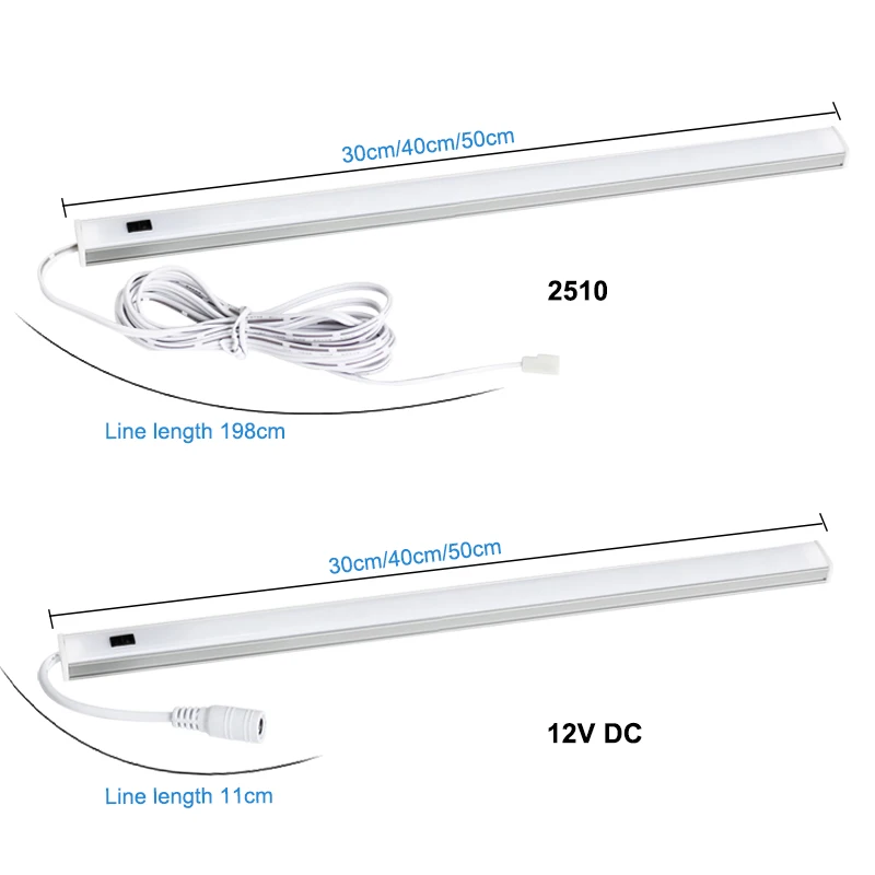 Hand Sweep Sensor Lamp LED Under Cabinet Lights 30 40 50cm DC 12V Smart LED Wardrobe Kitchen Light Home Lighting Bedroom Closet 2 Hand Sweep Sensor Lamp LED Under Cabinet Lights 30 40 50cm DC 12V Smart LED Wardrobe Kitchen Light Home Lighting Bedroom Closet 2