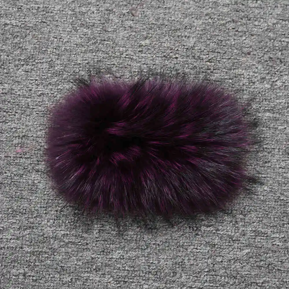 Purple Женское пальто из натурального меха енота, длинное, стильное, с воротником, зимнее, толстое, теплое, меховое, модная женская меховая куртка S7610 - Цвет: Purple