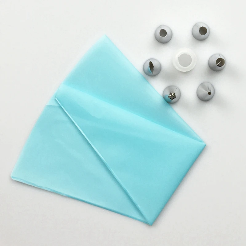 New-8Pcs/набор кухонных аксессуаров для обледенения кондитерский мешок для крема+ 6X Набор насадок из нержавеющей стали Diy Украшение торта