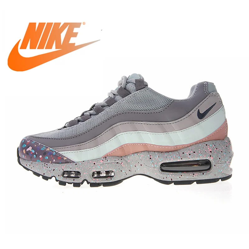 Оригинальные Nike оригинальные Кроссовки WMNS Air Max 95 SE женские Беговая спортивная обувь кроссовки дизайнерские спортивные дышащие 2018 новые