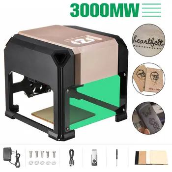 

3000mW USB High Speed Laser Engraver Machine DIY Logos Mark Printer Cutter CNC Laser Carving Machine Engraving Tools