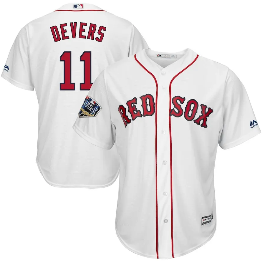 Мужчины Xander Bogaerts Boston David Ortiz Mookie Betts Andrew Benintendi Chris Sale David Price Джерси Bradley Jr World - Цвет: For men