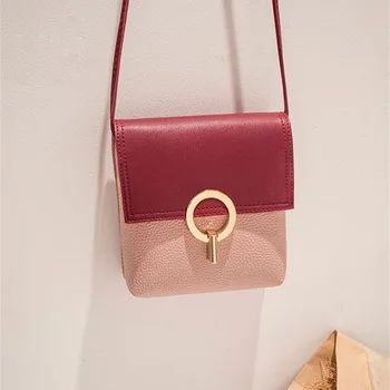 

Hot shoulder crossbody bags for women 2020 Korean fashion Contrasting Color mobile phone purse purses and handbags сумка женская