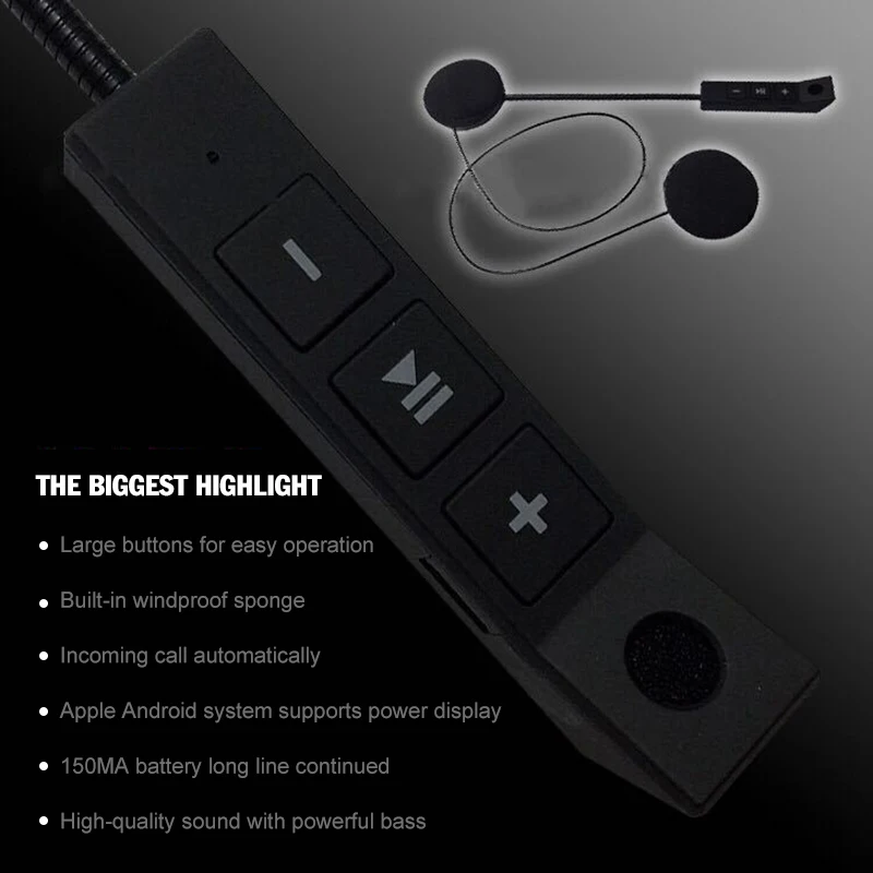 4,1+ EDR Bluetooth наушники анти-помехи для мотоциклетного шлема езда Hands Free наушники usb зарядка