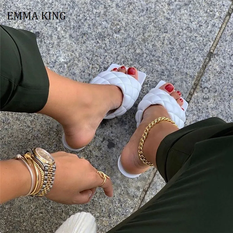 square quilted heels