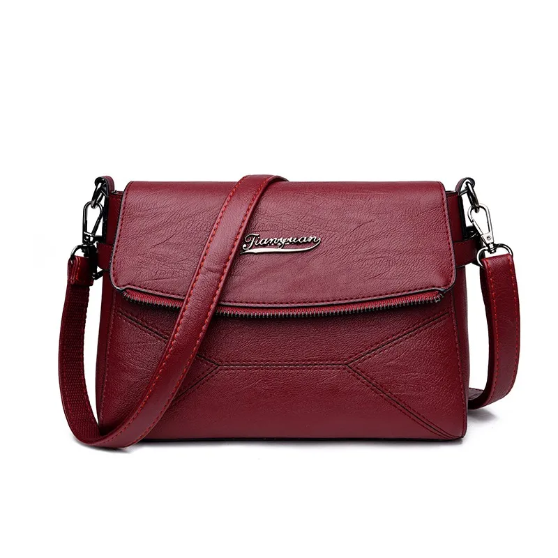 Элегантная женская сумка через плечо, новинка, сумка-конверт, высокое качество, кожа, женские сумки через плечо с регулируемым плечевым ремнем - Цвет: Red