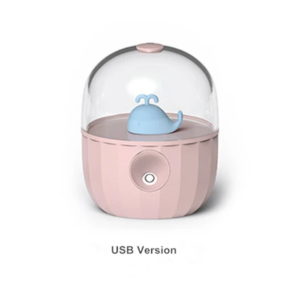 Blue Whale Романтический увлажнитель для ароматерапии, ПЭТ-бутылка, USB арома-диффузор, светильник с регулируемой яркостью, увлажнитель воздуха, домашний автомобильный портативный увлажнитель воздуха - Цвет: Blue Whale