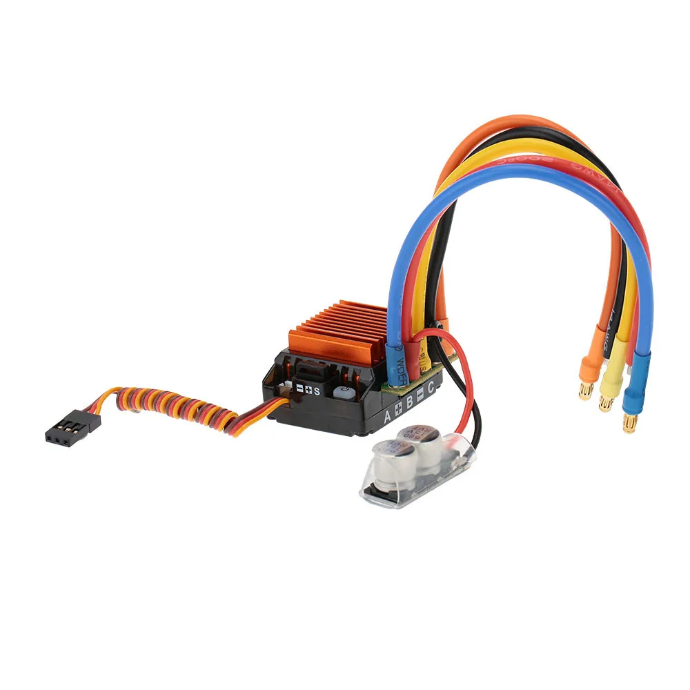 4000KV 8,5 T 2P& CS60 60A бесщеточный мотор Sensored и ESC и светодиодная карта комбо набор для 1/10 1/12 Багги туристический автомобиль
