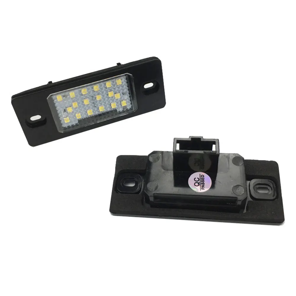 2 шт. 18SMD Автомобильный светодиодный светильник номерного знака для VW Tiguan Cayenne Touareg Golf 5 5D Passat(B5.5) 5D автомобильные аксессуары