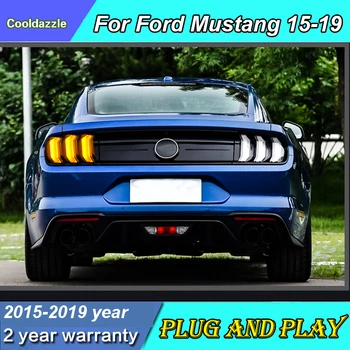 

2 Pieces For Ford Mustang Taillight Back Lamp Rear Light 2015 2016 2017 2018 2019 Year With Parking Signal light Reverse