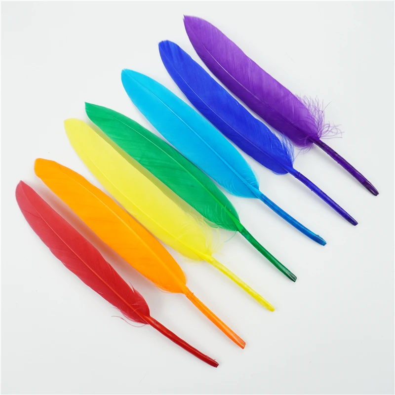 10-15cm/4-6inch Duck Feathers Handicraft Accessories Small Goose Plumes Jewelry Creation DIY Gift Decorations,mixed color feathers,goose feathers,craft feathers,natural feathers
